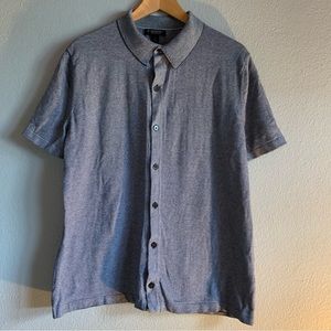 Banana Republic Stripped Button Down Polo Shirt Size Large